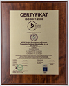 Certyfikat - ISO 9001:2008